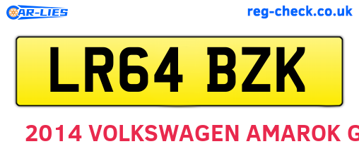 LR64BZK are the vehicle registration plates.