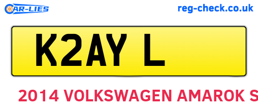 K2AYL are the vehicle registration plates.