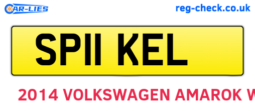 SP11KEL are the vehicle registration plates.
