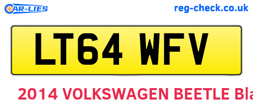 LT64WFV are the vehicle registration plates.