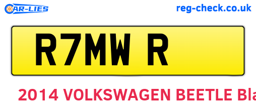 R7MWR are the vehicle registration plates.