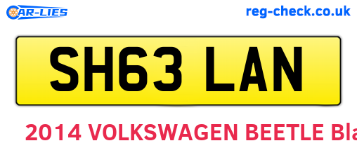 SH63LAN are the vehicle registration plates.