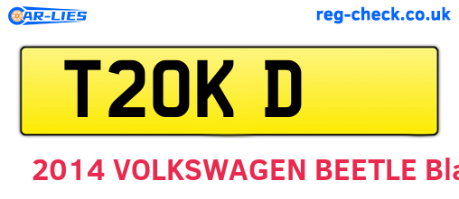 T2OKD are the vehicle registration plates.