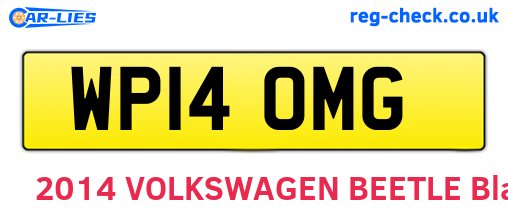 WP14OMG are the vehicle registration plates.