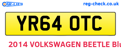 YR64OTC are the vehicle registration plates.