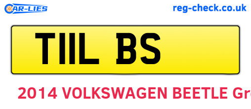 T11LBS are the vehicle registration plates.