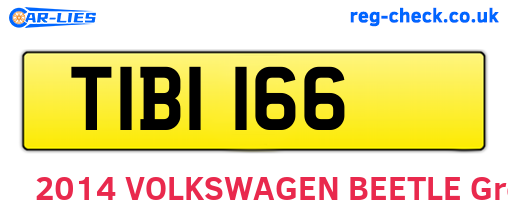 TIB1166 are the vehicle registration plates.