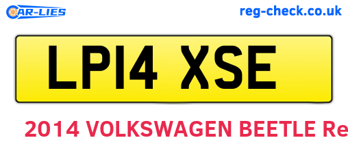 LP14XSE are the vehicle registration plates.