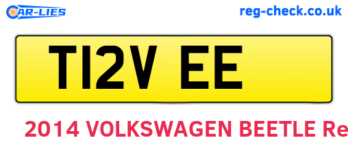 T12VEE are the vehicle registration plates.