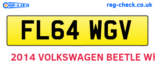 FL64WGV are the vehicle registration plates.
