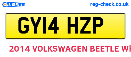GY14HZP are the vehicle registration plates.