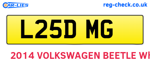 L25DMG are the vehicle registration plates.