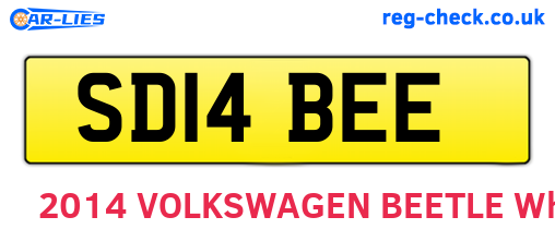 SD14BEE are the vehicle registration plates.