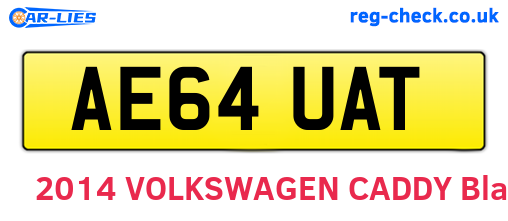 AE64UAT are the vehicle registration plates.