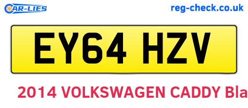 EY64HZV are the vehicle registration plates.