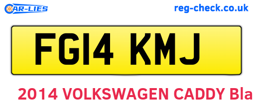 FG14KMJ are the vehicle registration plates.