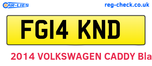 FG14KND are the vehicle registration plates.