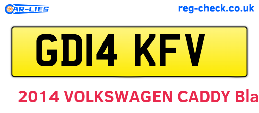 GD14KFV are the vehicle registration plates.