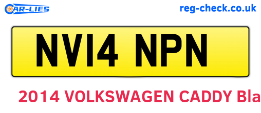 NV14NPN are the vehicle registration plates.