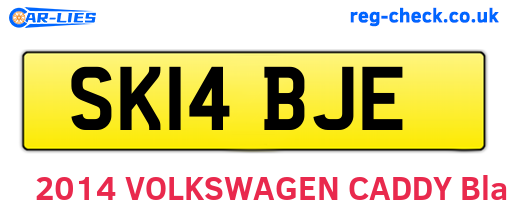 SK14BJE are the vehicle registration plates.