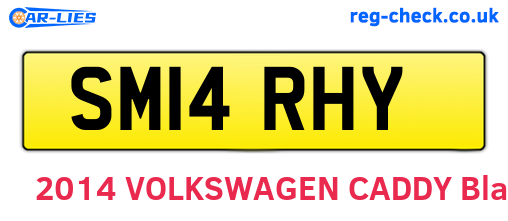 SM14RHY are the vehicle registration plates.