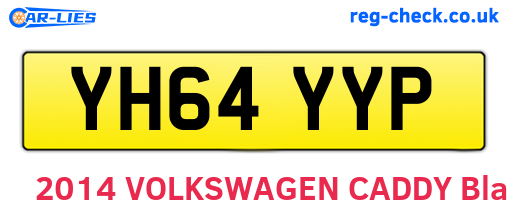 YH64YYP are the vehicle registration plates.