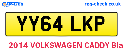 YY64LKP are the vehicle registration plates.