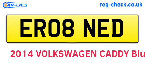 ER08NED are the vehicle registration plates.