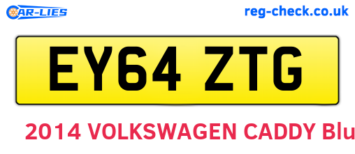 EY64ZTG are the vehicle registration plates.