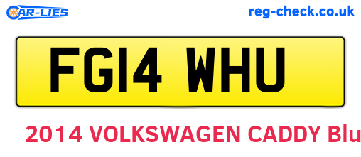 FG14WHU are the vehicle registration plates.