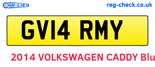 GV14RMY are the vehicle registration plates.