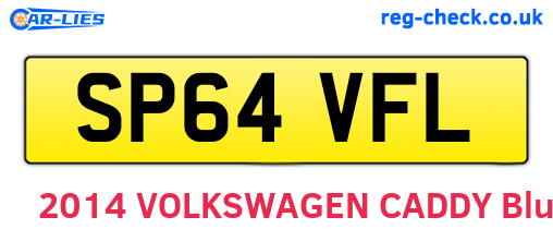 SP64VFL are the vehicle registration plates.