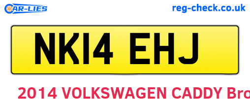 NK14EHJ are the vehicle registration plates.