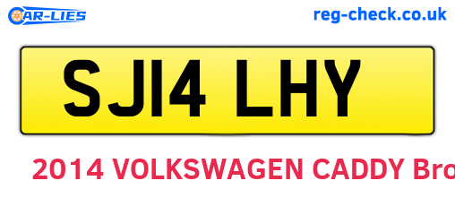 SJ14LHY are the vehicle registration plates.