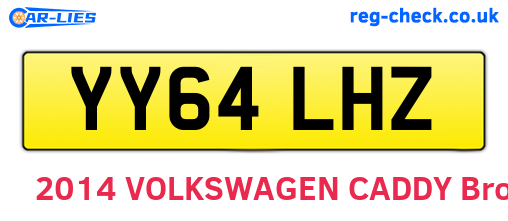 YY64LHZ are the vehicle registration plates.