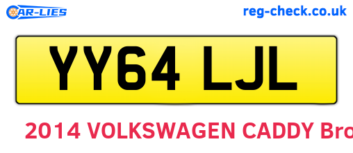 YY64LJL are the vehicle registration plates.