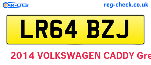 LR64BZJ are the vehicle registration plates.