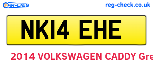 NK14EHE are the vehicle registration plates.