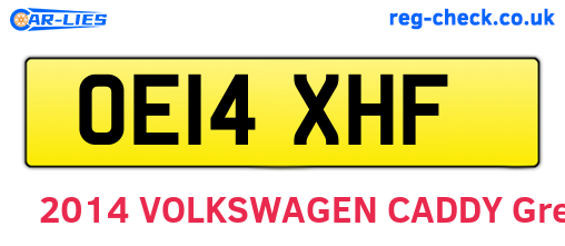OE14XHF are the vehicle registration plates.