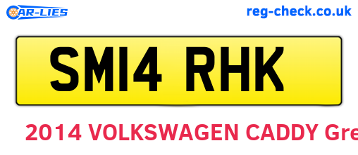 SM14RHK are the vehicle registration plates.