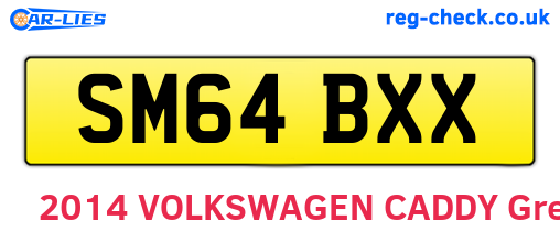 SM64BXX are the vehicle registration plates.