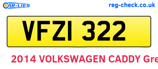 VFZ1322 are the vehicle registration plates.