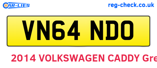 VN64NDO are the vehicle registration plates.