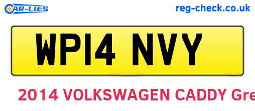 WP14NVY are the vehicle registration plates.