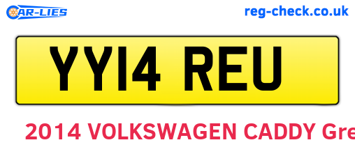 YY14REU are the vehicle registration plates.