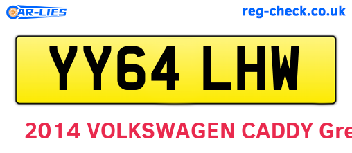 YY64LHW are the vehicle registration plates.