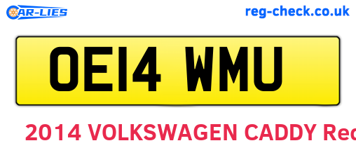 OE14WMU are the vehicle registration plates.