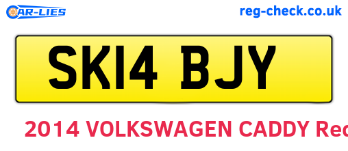 SK14BJY are the vehicle registration plates.