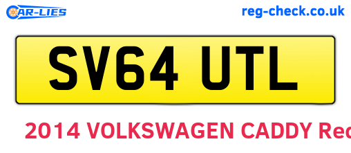 SV64UTL are the vehicle registration plates.