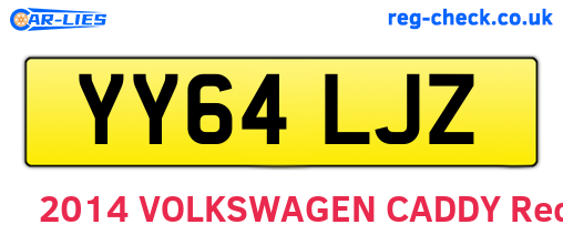 YY64LJZ are the vehicle registration plates.